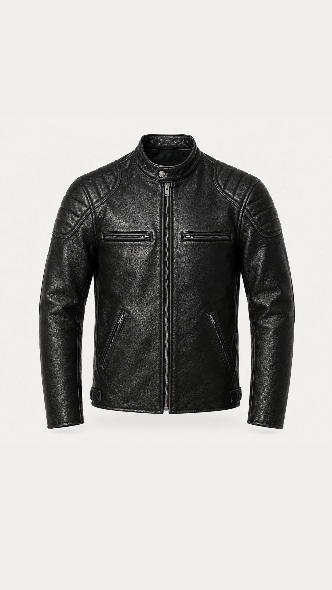 Vintage Leather Biker Jacket